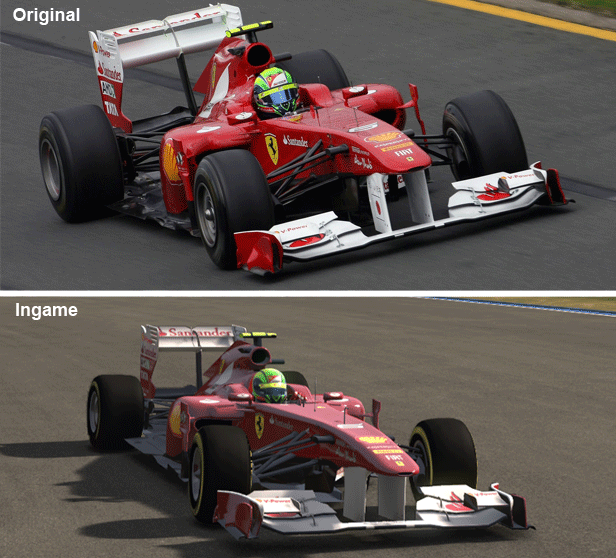 Vergleich des Ferrari