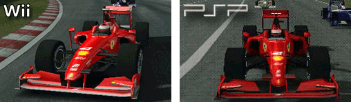 Ferrari F60 in der Wii und PSP - Version