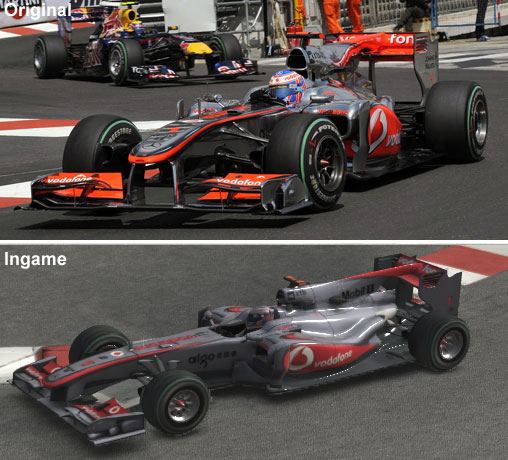 Vergleich des McLaren