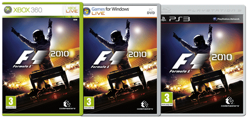 Die Packshots von F1 2010
