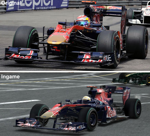 Vergleich des Toro Rosso